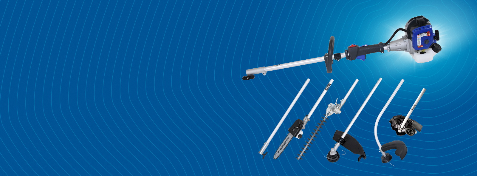 Victa Combi Tool 26 cc powerhead and attachments