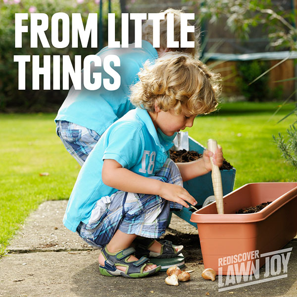 From Little Things Planting Bulbs with help